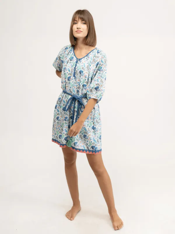 The Addy Mini Dress | Alice Colin Jungle White sold by Beau & Ro