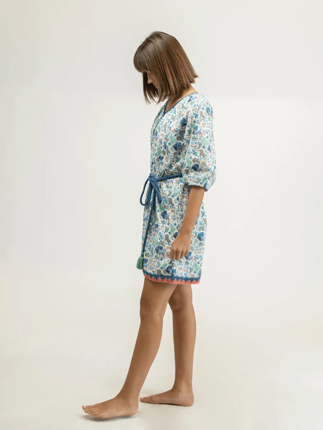 The Addy Mini Dress | Alice Colin Jungle White sold by Beau & Ro product image thumbnail 2
