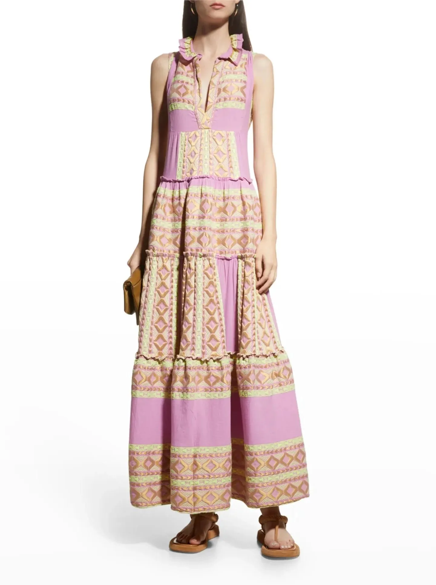 Lilac Sleeveless Maxi Dress sold by Beau & Ro