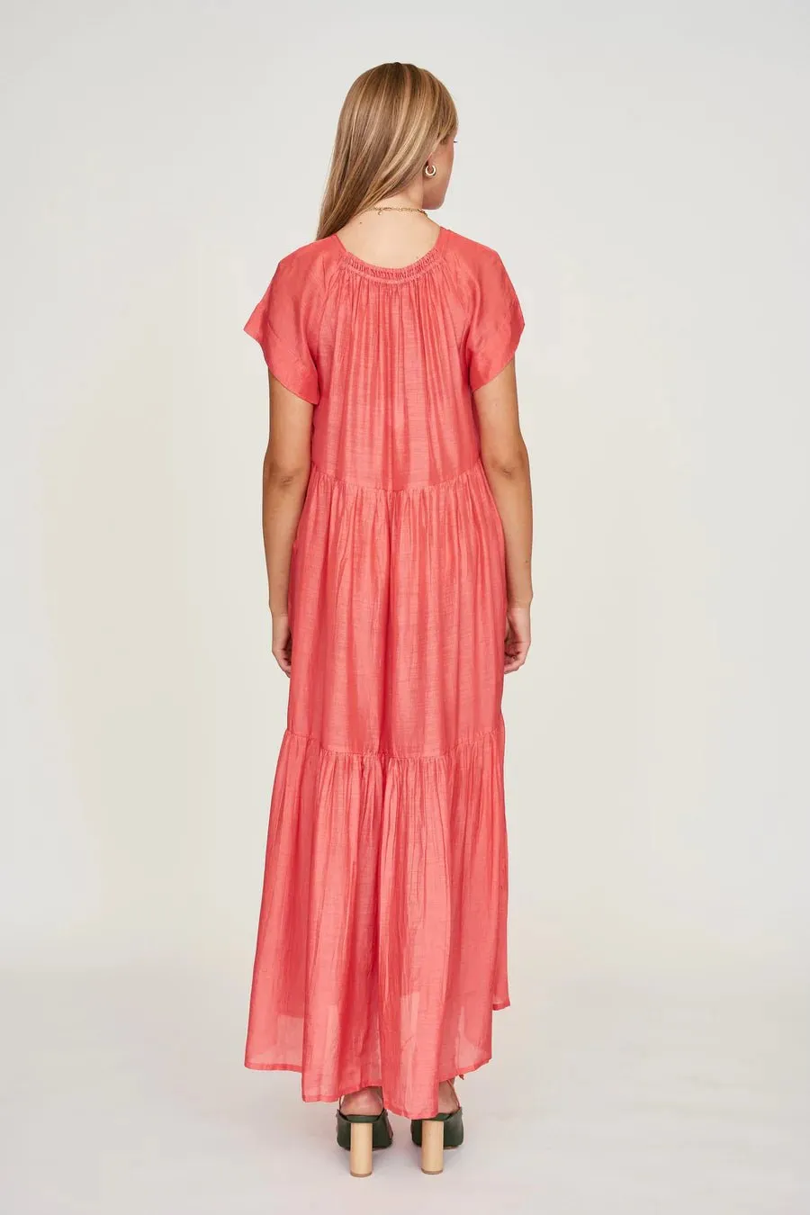Vienna Maxi in Coral sold by Beau & Ro product image thumbnail 5