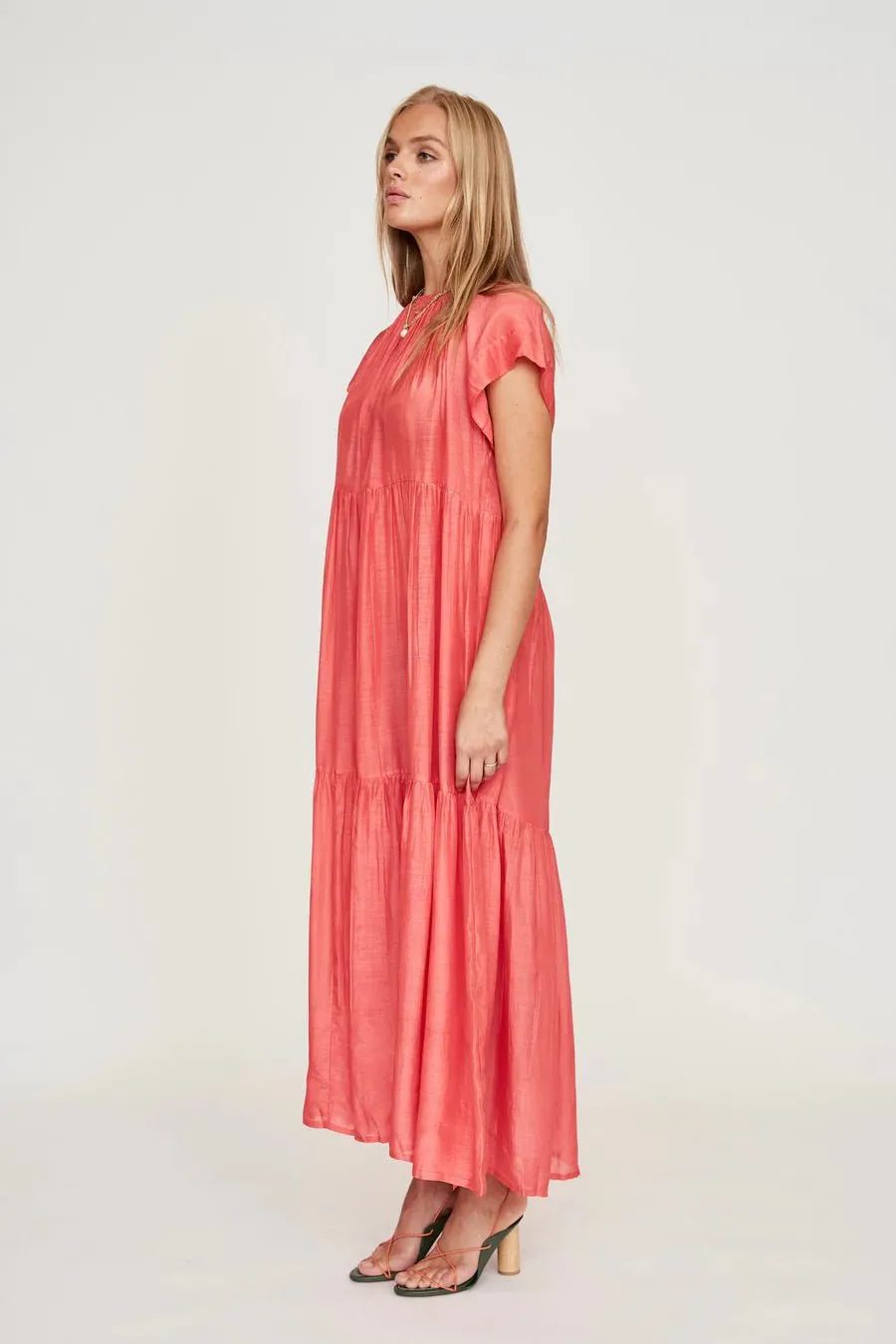 Vienna Maxi in Coral sold by Beau & Ro product image thumbnail 4