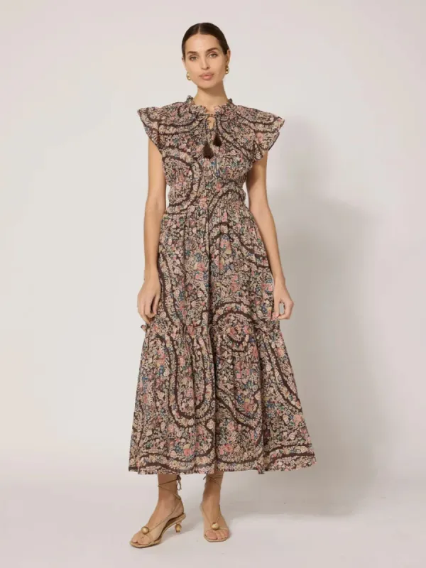 Indira Ankle Dress in Divina sold by Beau & Ro