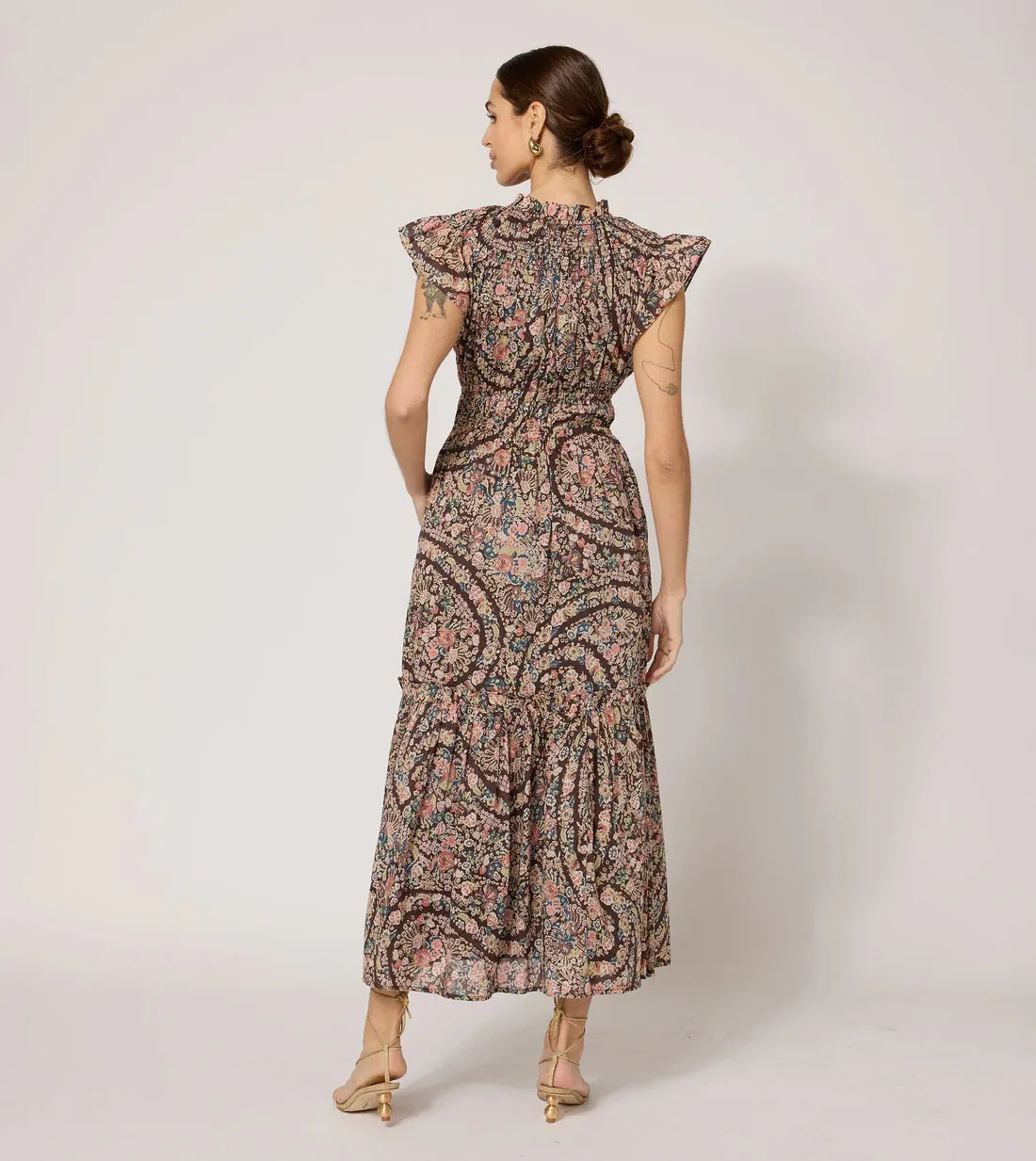Indira Ankle Dress in Divina sold by Beau & Ro product image thumbnail 5