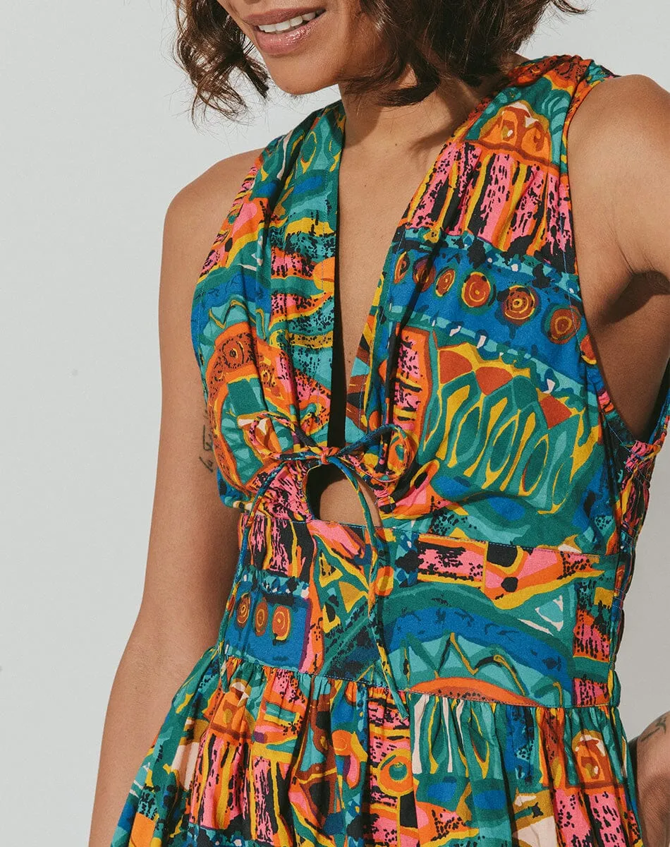 Ayanna Ankle Dress in Paradiso sold by Beau & Ro product image thumbnail 2