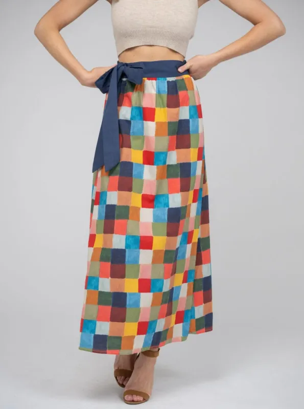 The Sullivan Skirt | Multi Blocks sold by Beau & Ro