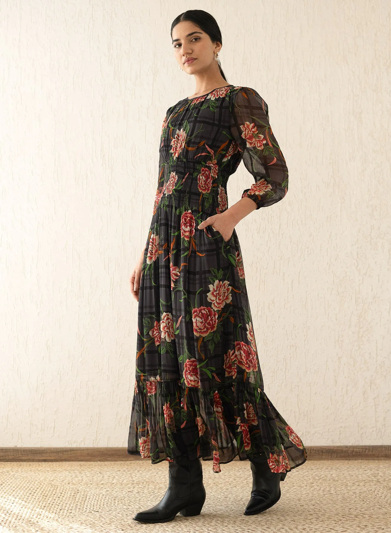 Alessandra Dress in Meteorite sold by Beau & Ro product image thumbnail 2