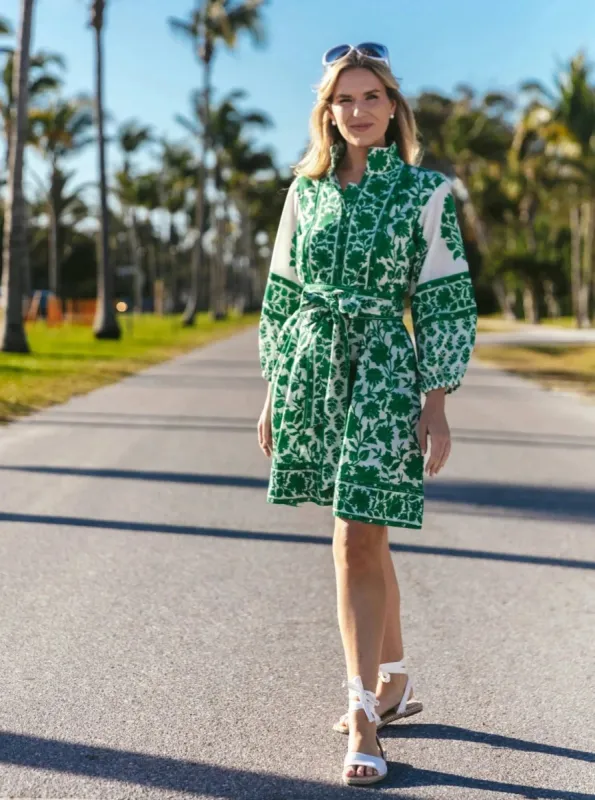 Flounce Shorty in Kelly Green Vintage Lily sold by Beau & Ro