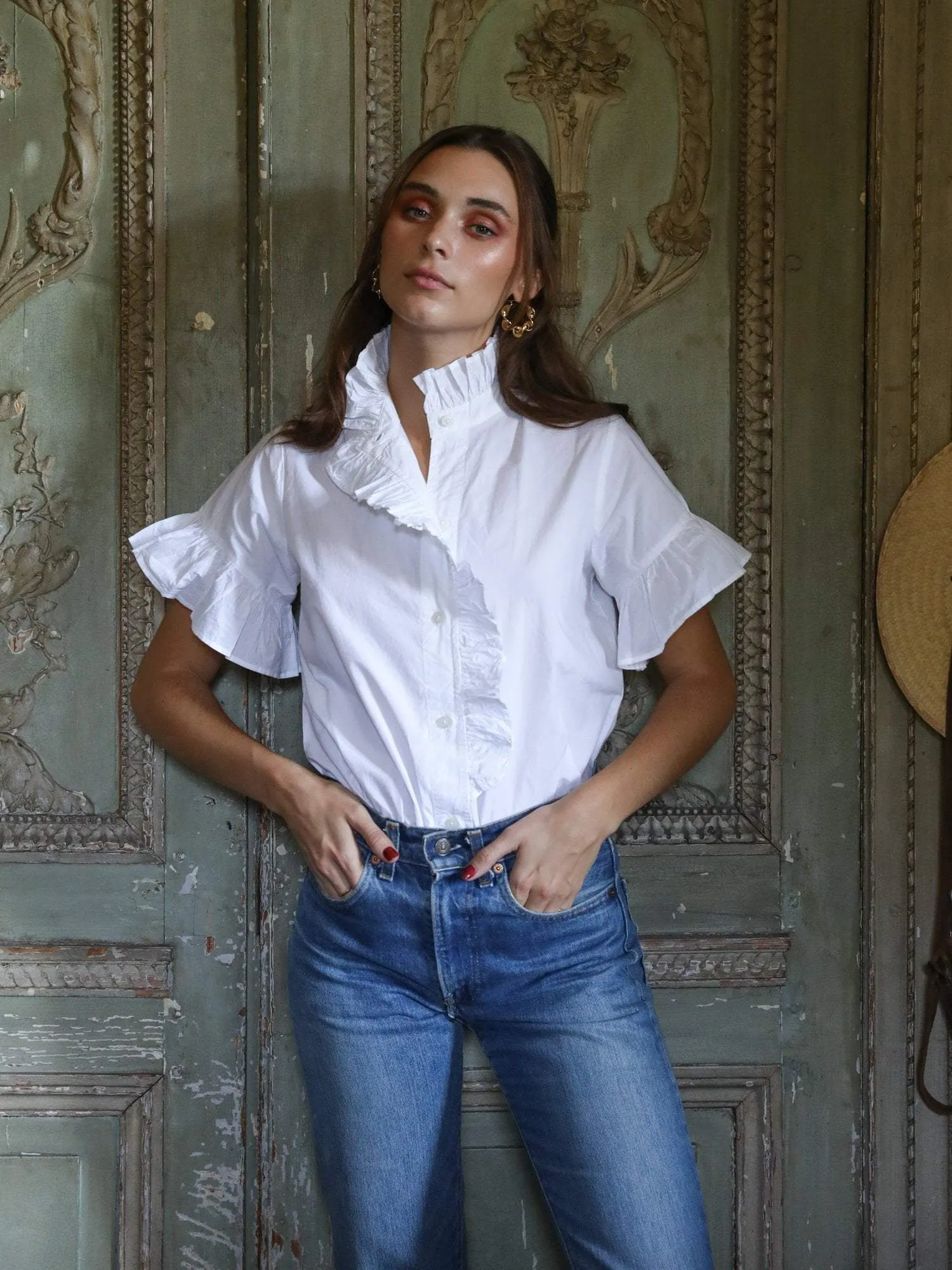 Vanessa Top in White sold by Beau & Ro product image thumbnail 2