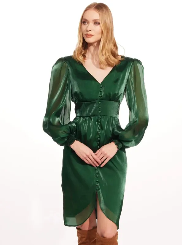 Everly Dress in Pine sold by Beau & Ro