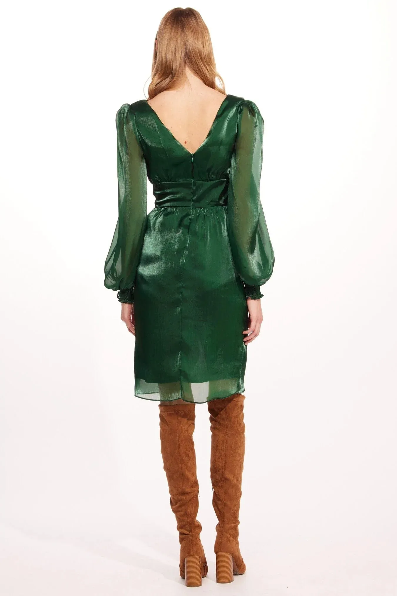 Everly Dress in Pine sold by Beau & Ro product image thumbnail 4