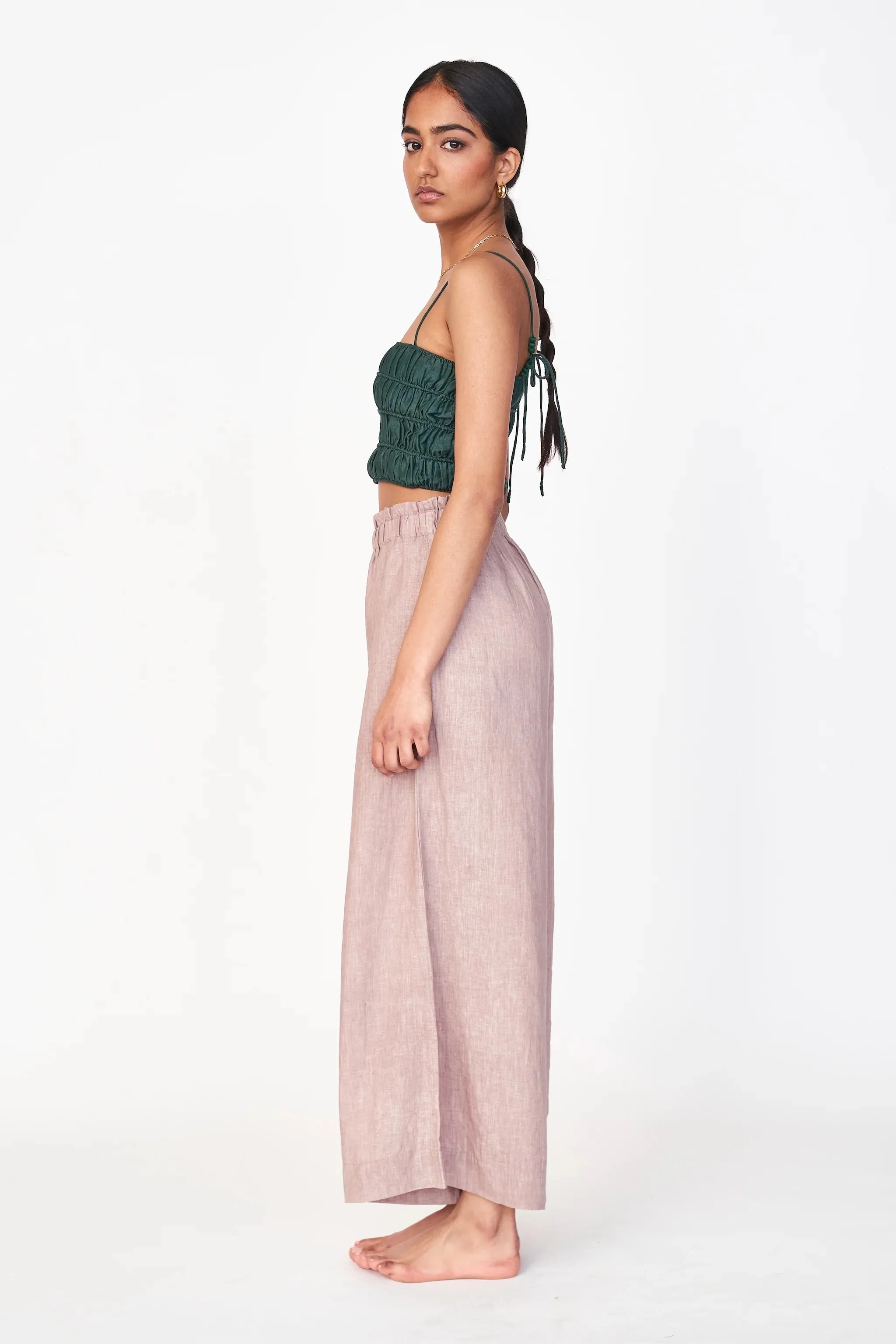 Mirth Pant in Mushroom Linen sold by Beau & Ro product image thumbnail 4