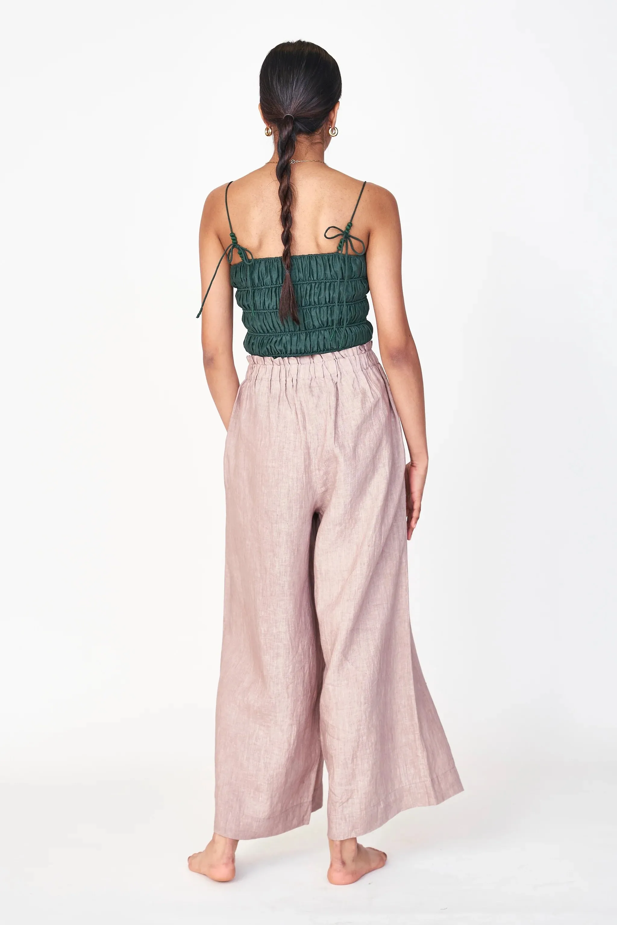 Mirth Pant in Mushroom Linen sold by Beau & Ro product image thumbnail 5