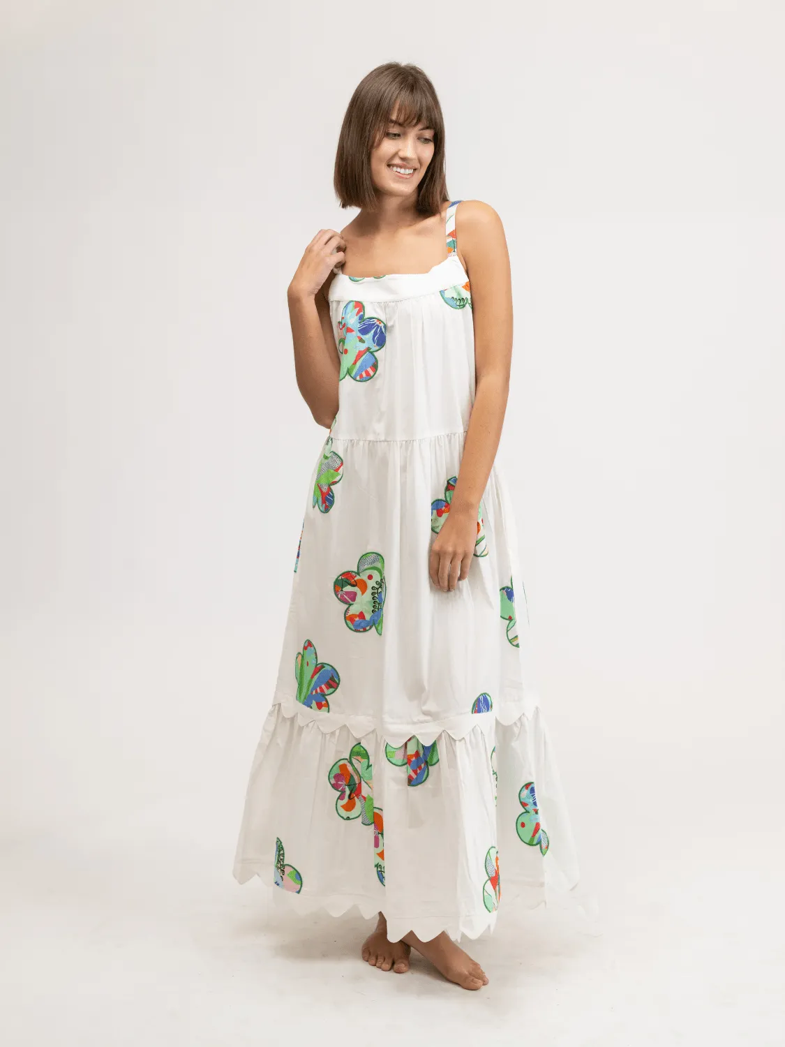 The Chase Dress | Alice Colin Floral Collage sold by Beau & Ro