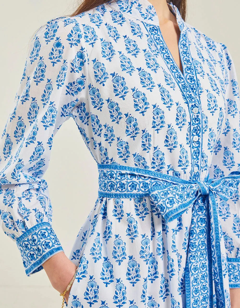 Kerala Dress in Ocean Zinnia sold by Beau & Ro product image thumbnail 3