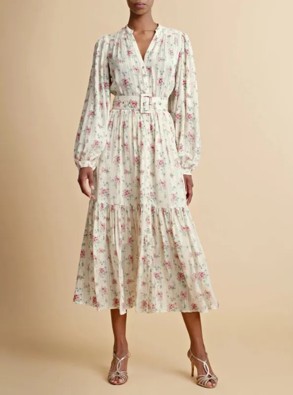 Boho Midi Dress in Posy sold by Beau & Ro