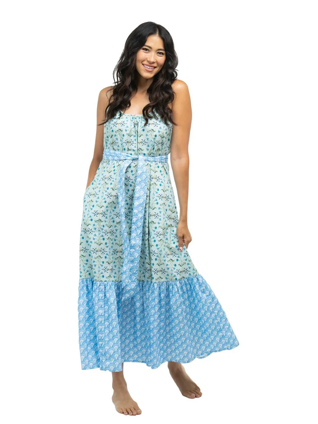 The Sunny Dress | Mint Floral sold by Beau & Ro