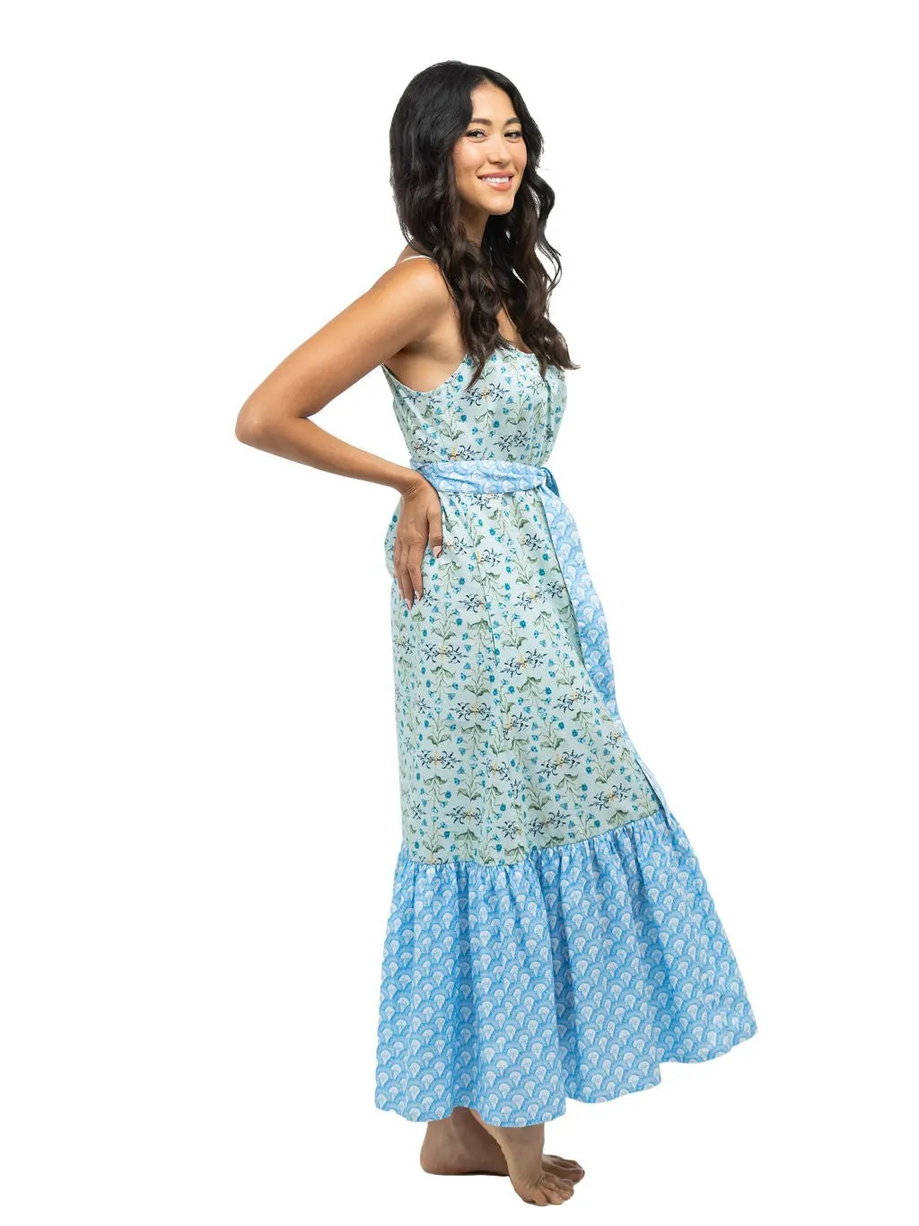 The Sunny Dress | Mint Floral sold by Beau & Ro product image thumbnail 3