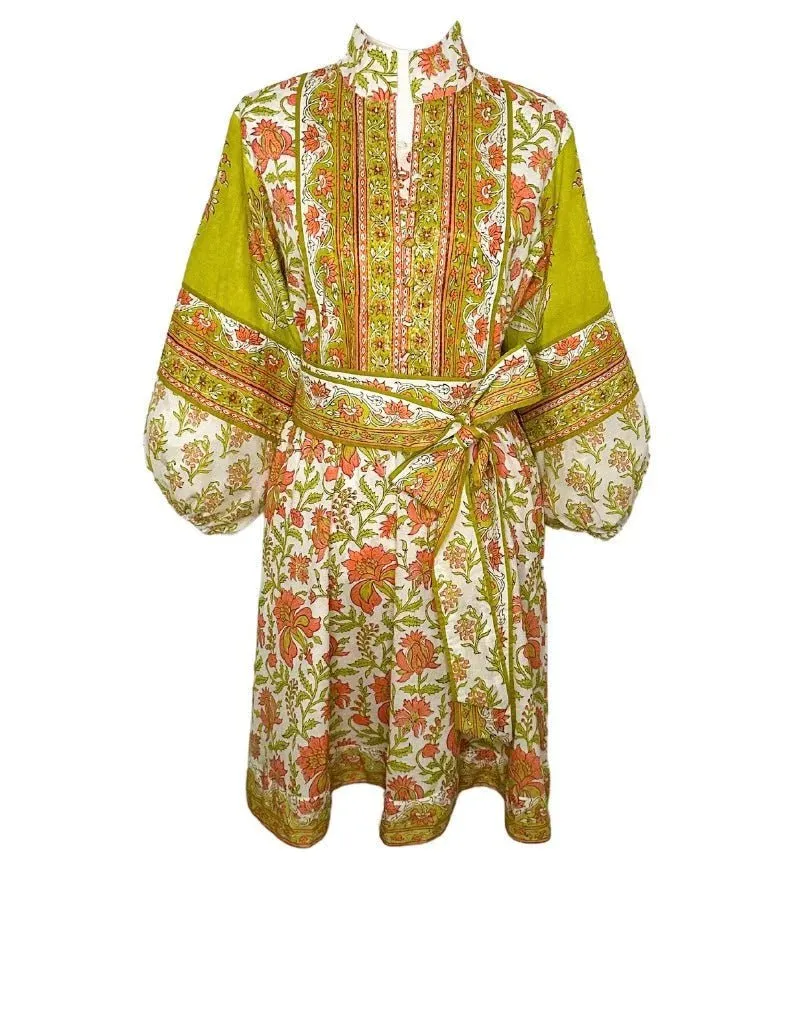 Flounce Shorty in Pear / Melon Iris Daisy Frieze sold by Beau & Ro product image thumbnail 4