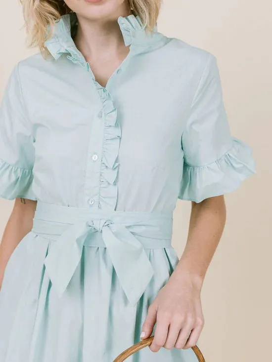 Anna Dress in Bird's Egg Blue sold by Beau & Ro product image thumbnail 2