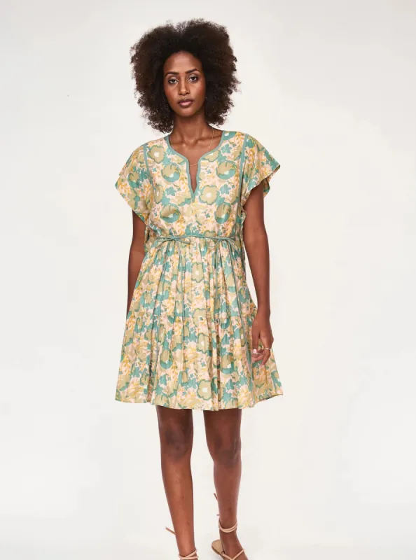 Sonoma Short Dress in Olive Bloom sold by Beau & Ro