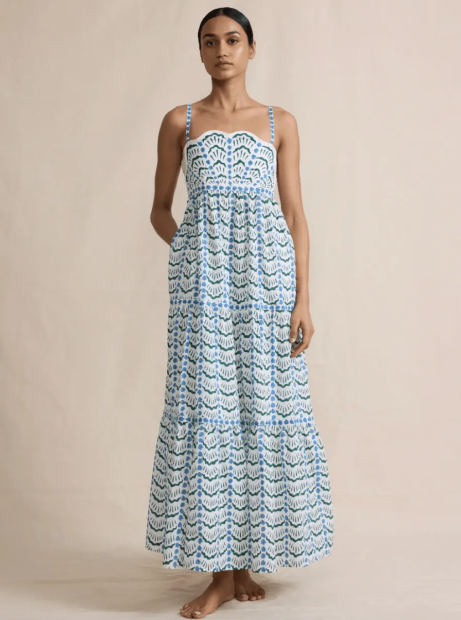 Bottishelly Dress in Deep Sea sold by Beau & Ro