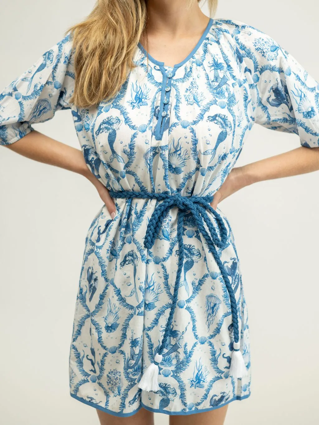 The Addy Mini Dress | White Mermaid sold by Beau & Ro product image thumbnail 5