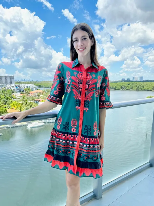 Lisbon Mini in Tulip Green sold by Beau & Ro