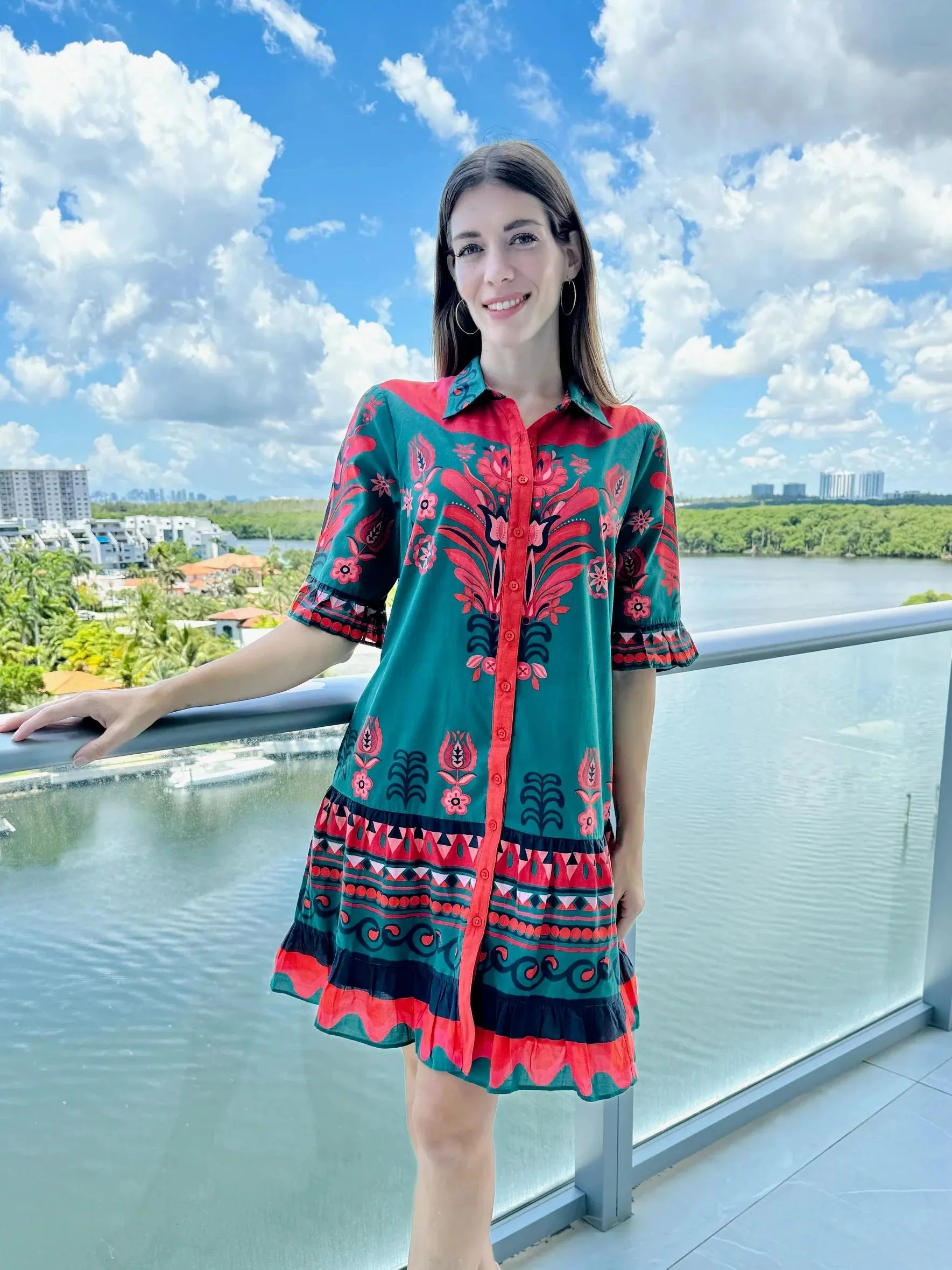 Lisbon Mini in Tulip Green sold by Beau & Ro