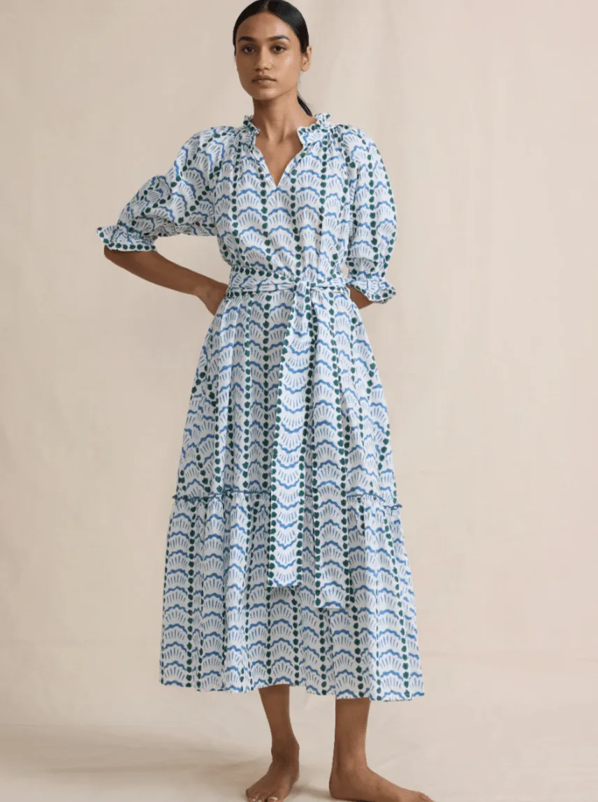 Shell We Dance? Dress in Deep Sea sold by Beau & Ro