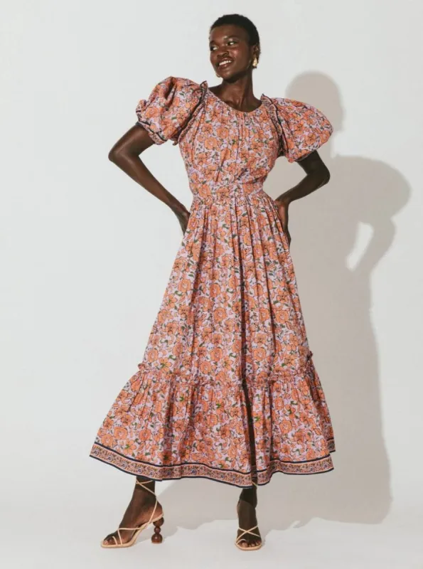 Karena Ankle Dress in Asilah Print sold by Beau & Ro