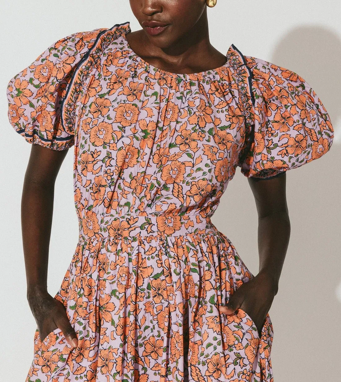 Karena Ankle Dress in Asilah Print sold by Beau & Ro product image thumbnail 3