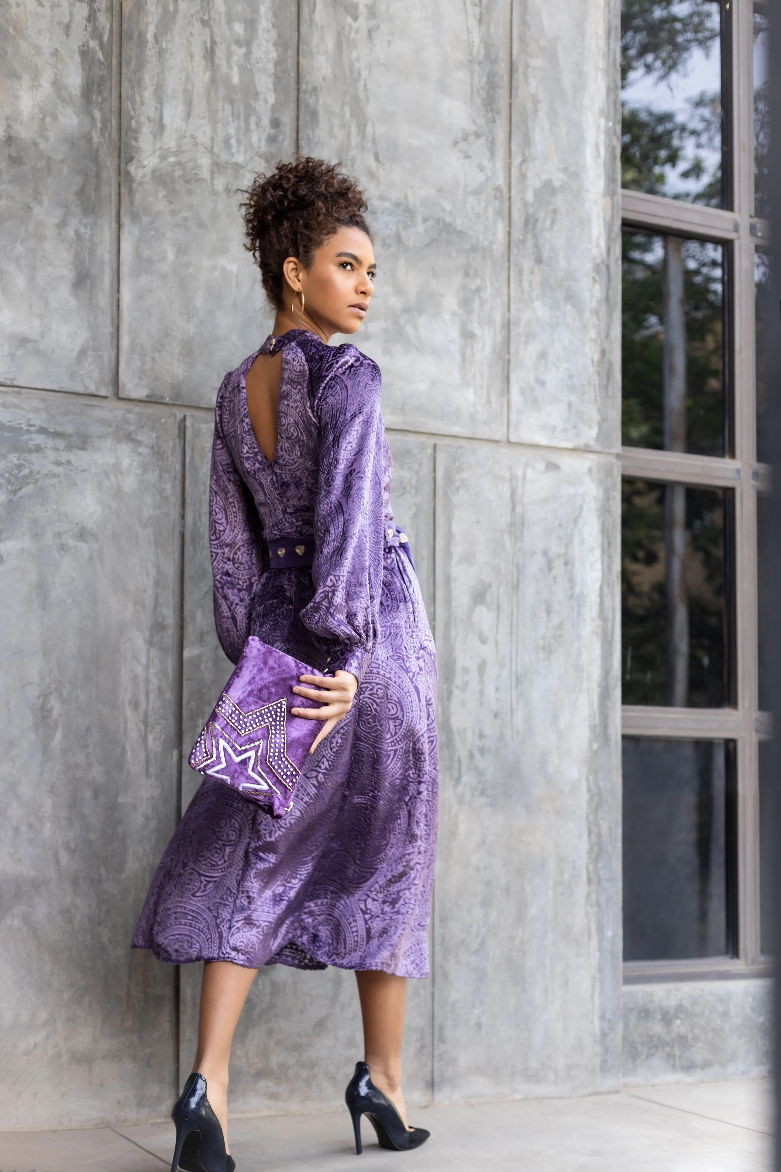 Tiffany Dress in Purple sold by Beau & Ro product image thumbnail 2