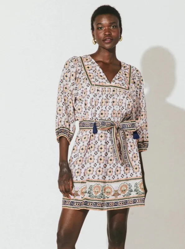 Giovanna Mini Dress in Marrakesh Print sold by Beau & Ro
