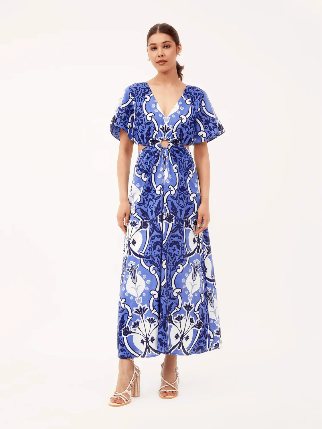 Giselle Dress in Como Blue sold by Beau & Ro