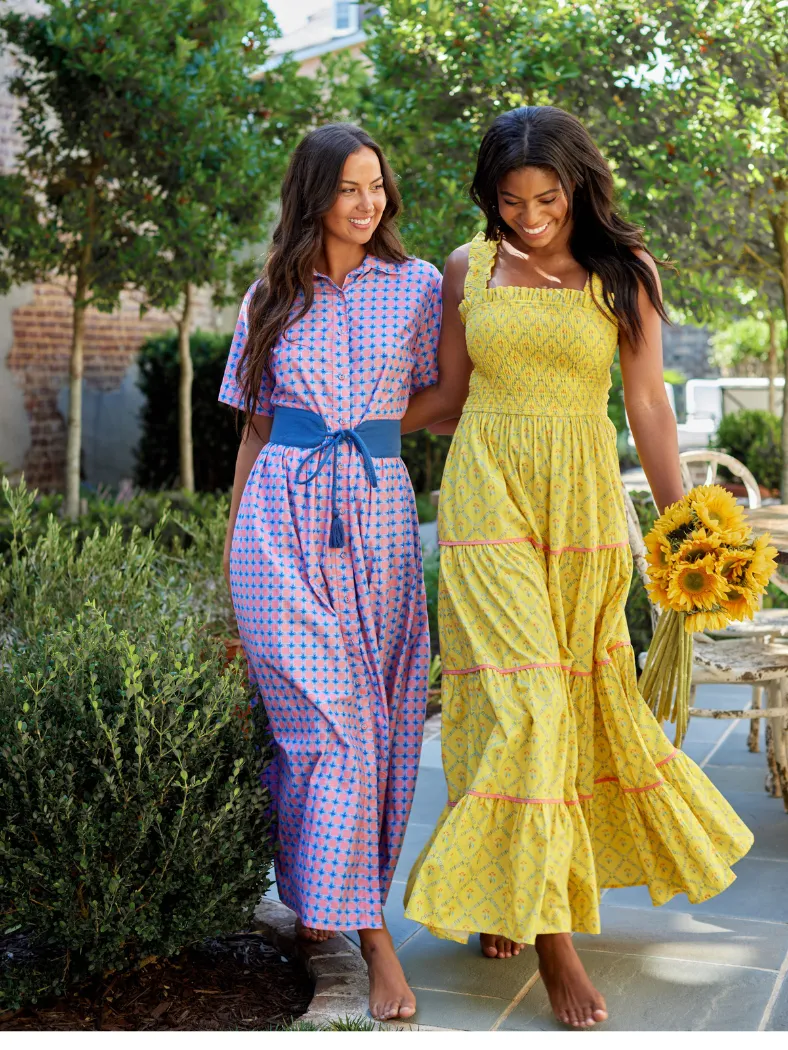 Page Maxi Dress | Marigold Trellis sold by Beau & Ro product image thumbnail 2