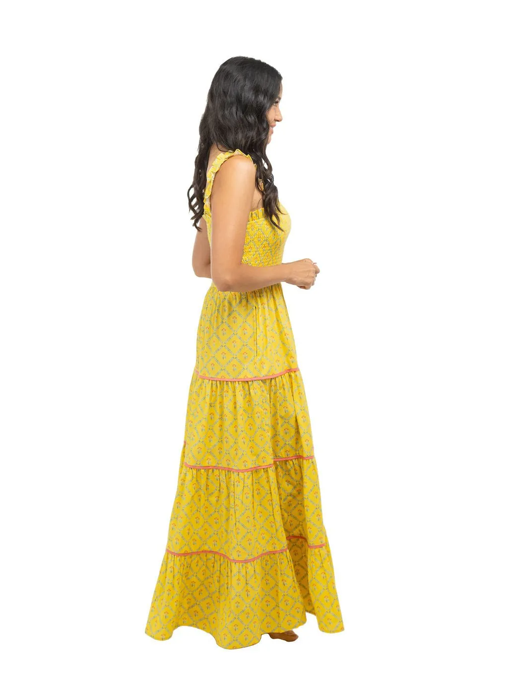 Page Maxi Dress | Marigold Trellis sold by Beau & Ro product image thumbnail 5