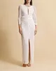 Sequin Maxi Dress in Off White sold by Beau & Ro