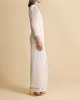 Sequin Maxi Dress in Off White sold by Beau & Ro