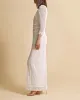 Sequin Maxi Dress in Off White sold by Beau & Ro