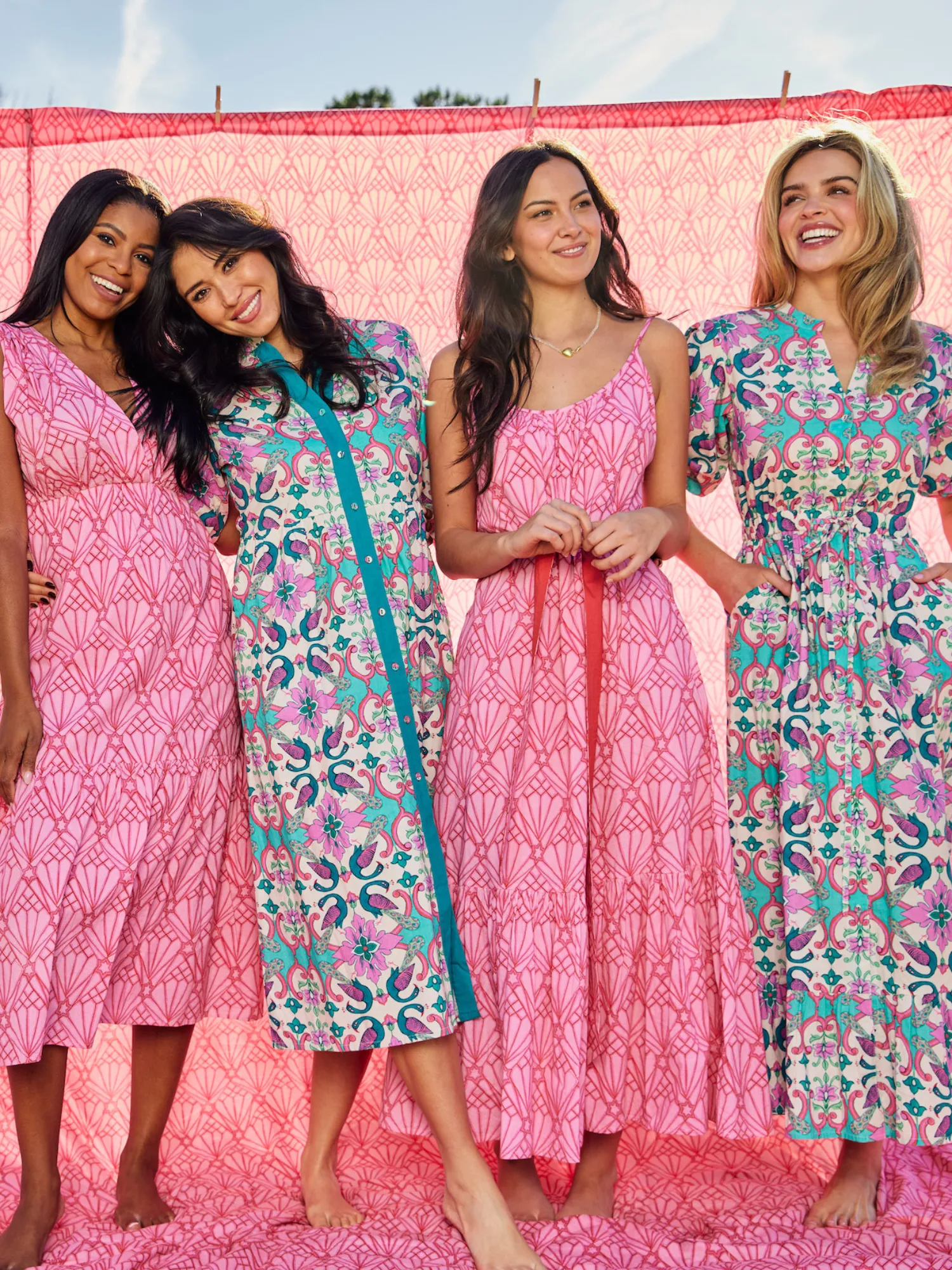 The Valerie Dress | Pink Peacock sold by Beau & Ro product image thumbnail 2