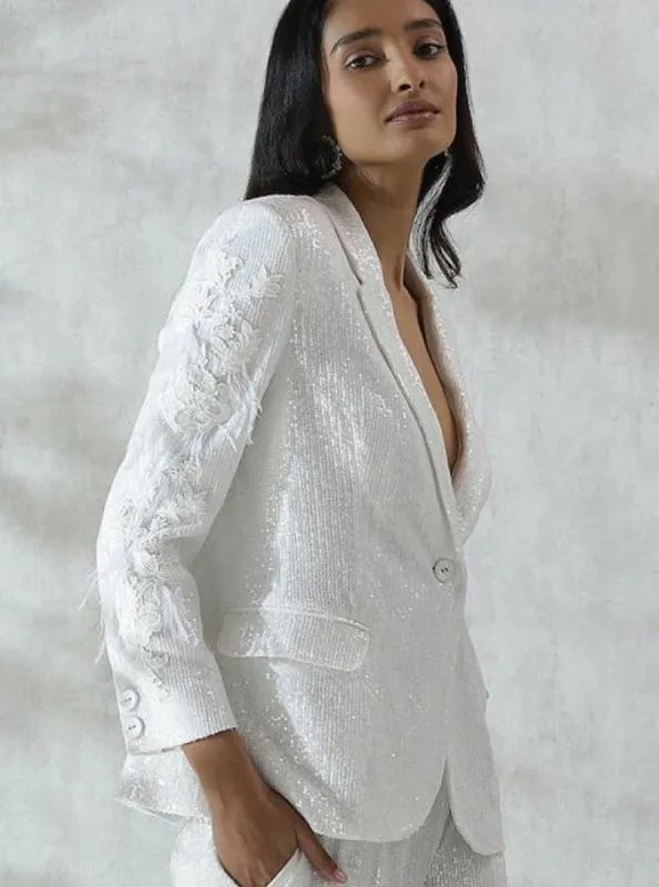 Vanessa Jacket in Snow White sold by Beau & Ro