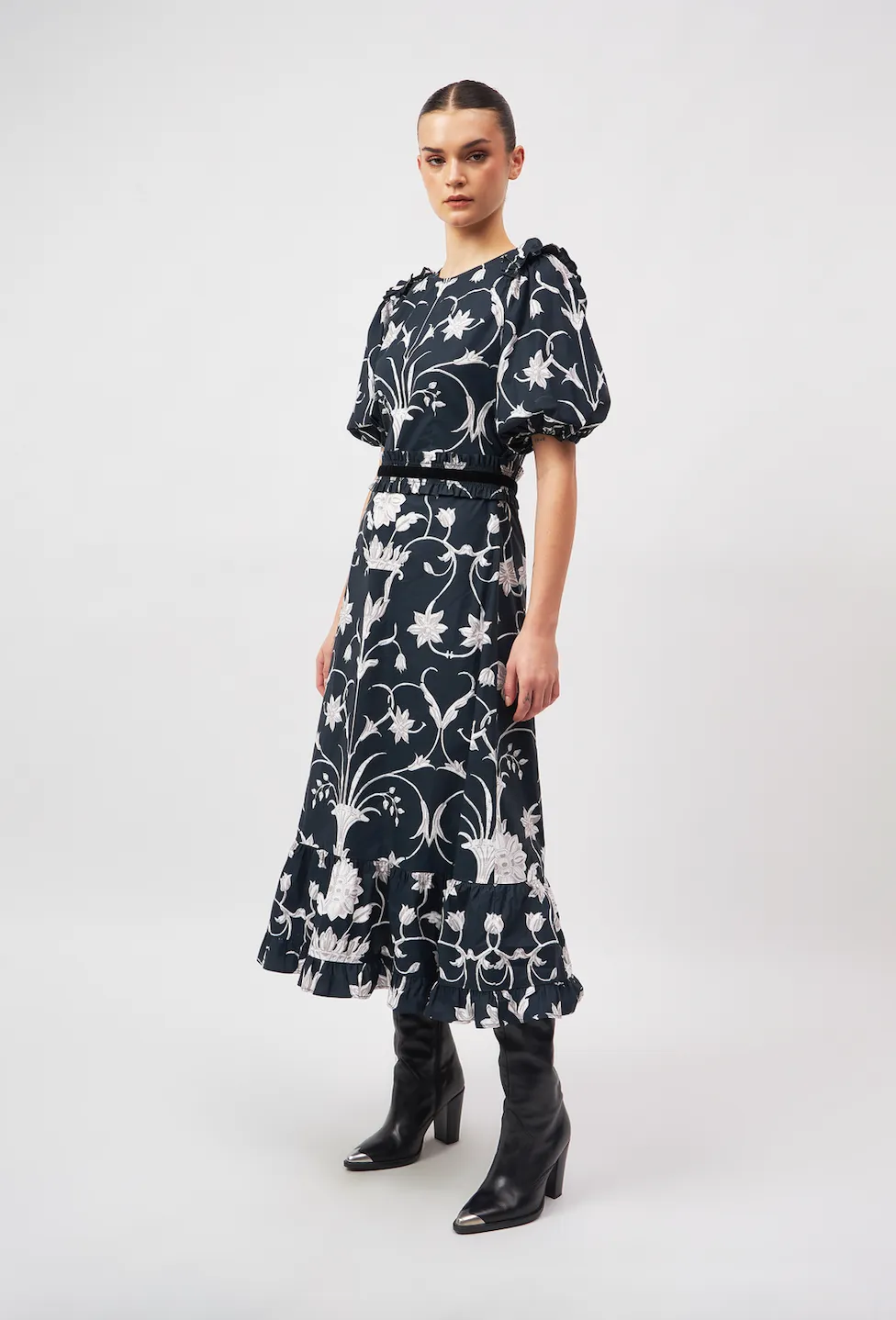 Antonia Dress in Meknes Black sold by Beau & Ro product image thumbnail 2