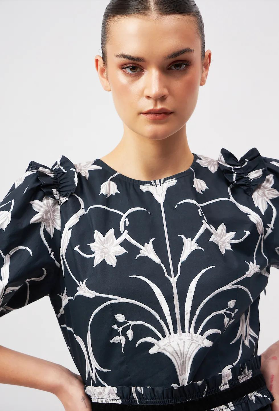 Antonia Dress in Meknes Black sold by Beau & Ro product image thumbnail 3