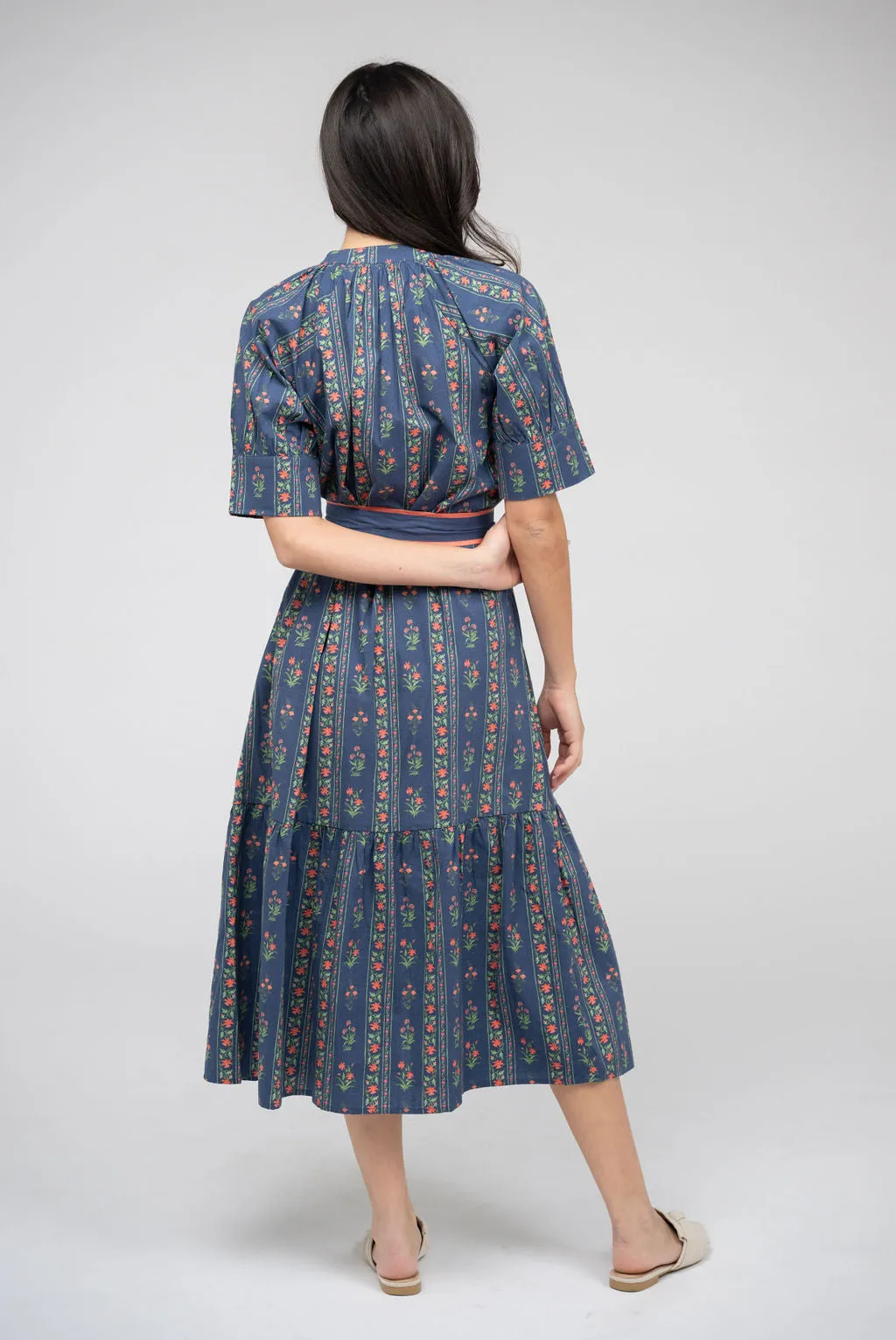 The Jane Dress | Navy Jaipur Stripe sold by Beau & Ro product image thumbnail 4