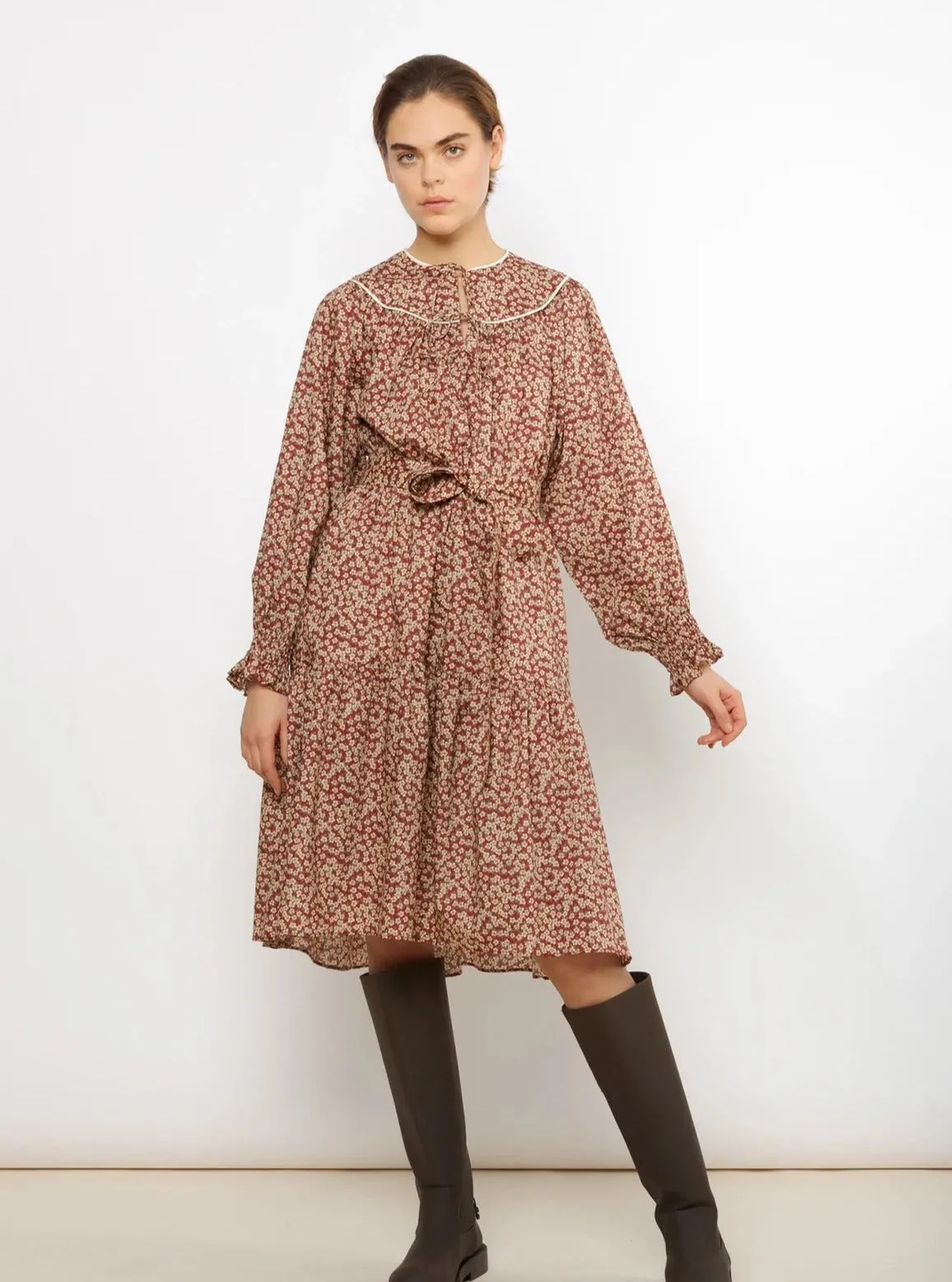 Martha Dress in Ffion sold by Beau & Ro