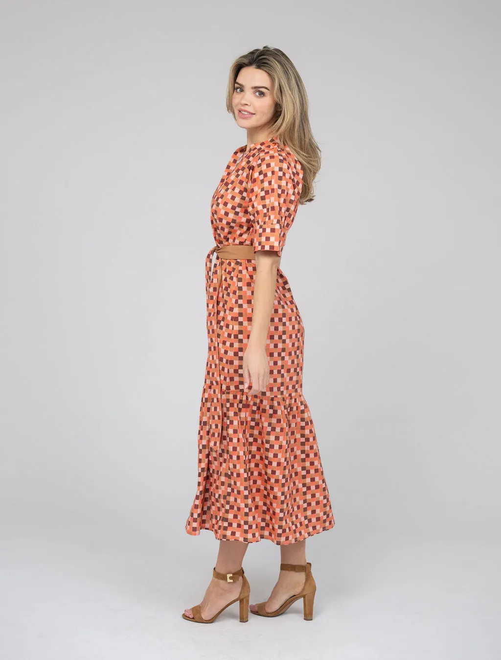 The Jane Dress | Pink Blocks sold by Beau & Ro product image thumbnail 2