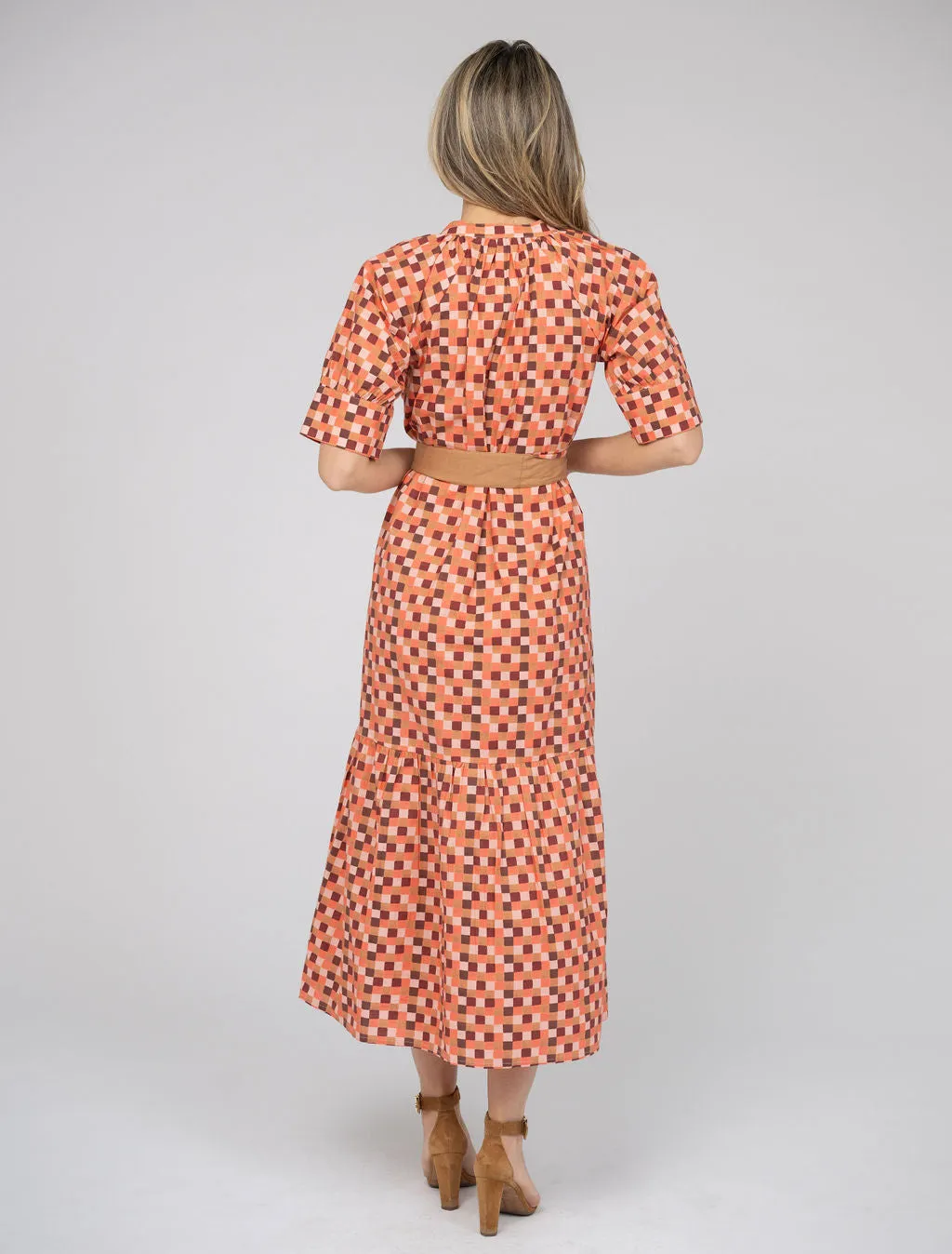 The Jane Dress | Pink Blocks sold by Beau & Ro product image thumbnail 3