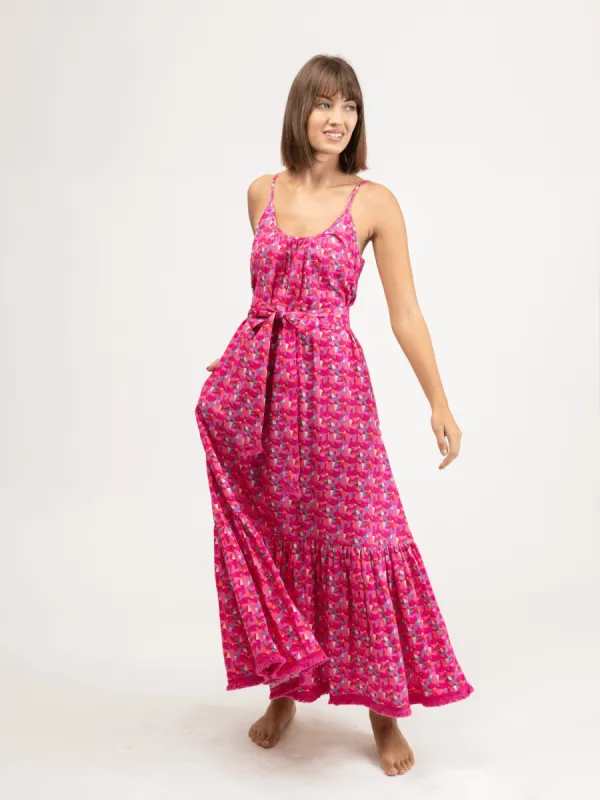The Sunny Dress | Alice Colin Pink Geo sold by Beau & Ro