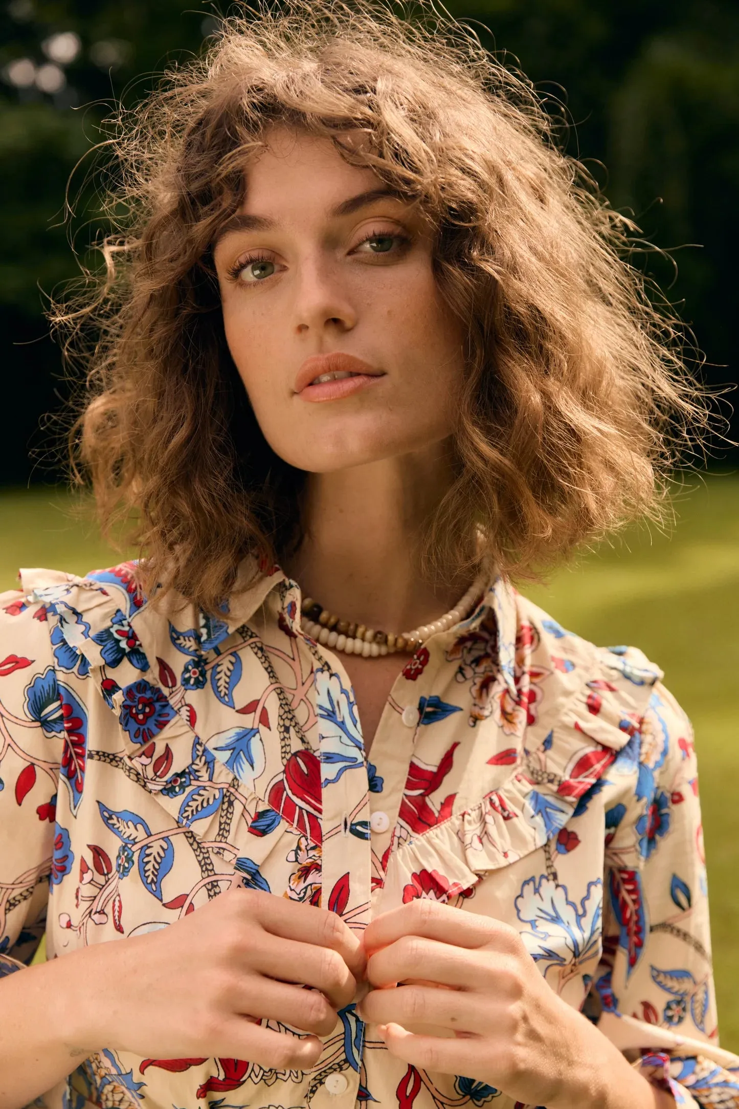 Dale Dress in Chestnut Chintz sold by Beau & Ro product image thumbnail 3