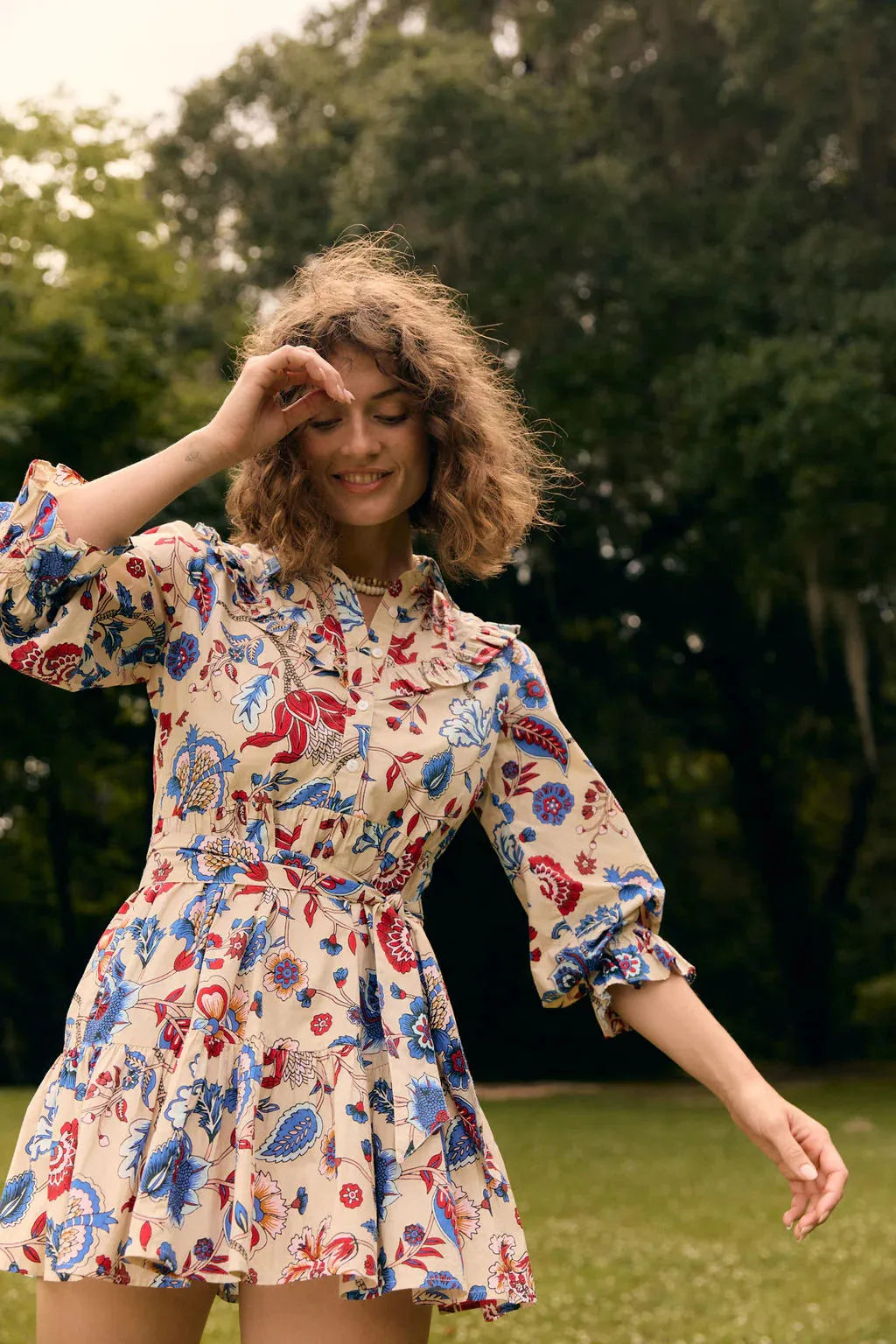 Dale Dress in Chestnut Chintz sold by Beau & Ro product image thumbnail 2